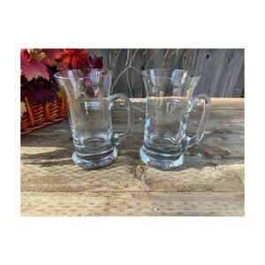 Vintage Krosno Svend Jenson BUBBLE Base Beer Glass MUGS 6" TUNDRA 13 oz. MCM